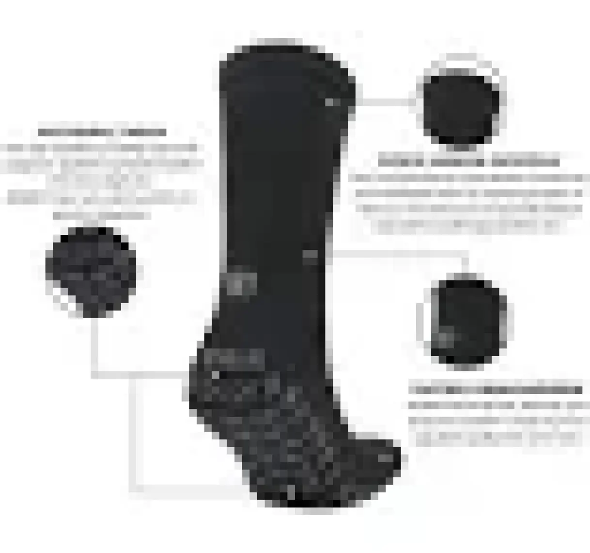 Norfolk Lizard Multi-Sport Kaydırmaz Tabanlı Spor Çorabı