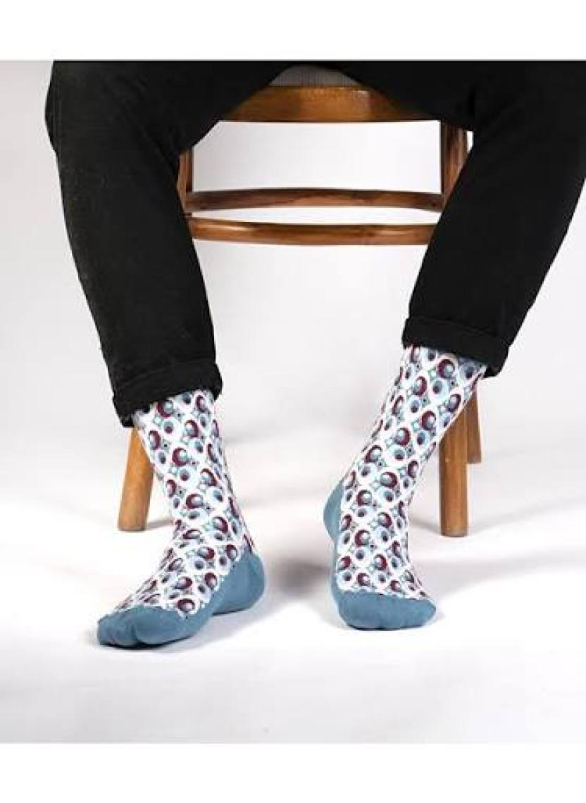 Ozzy Socks 4'lü Geometrik Desenler Erkek Çorap Seti