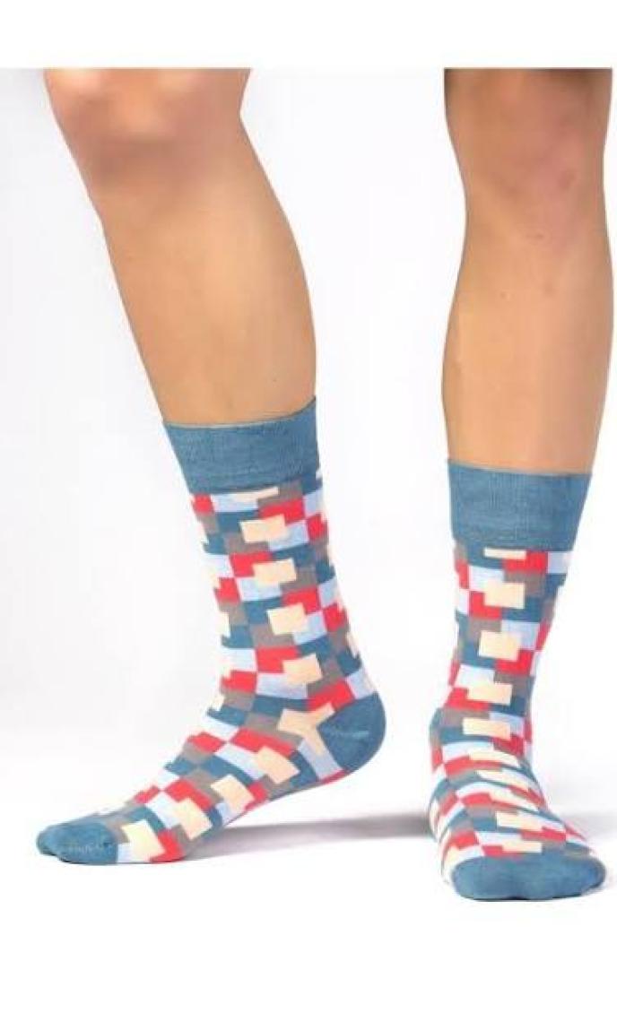 Ozzy Socks 4'lü Geometrik Desenler Erkek Çorap Seti