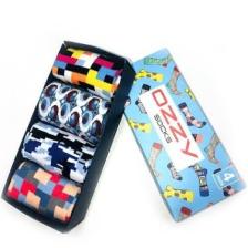 Ozzy Socks 4'lü Geometrik Desenler Erkek Çorap Seti