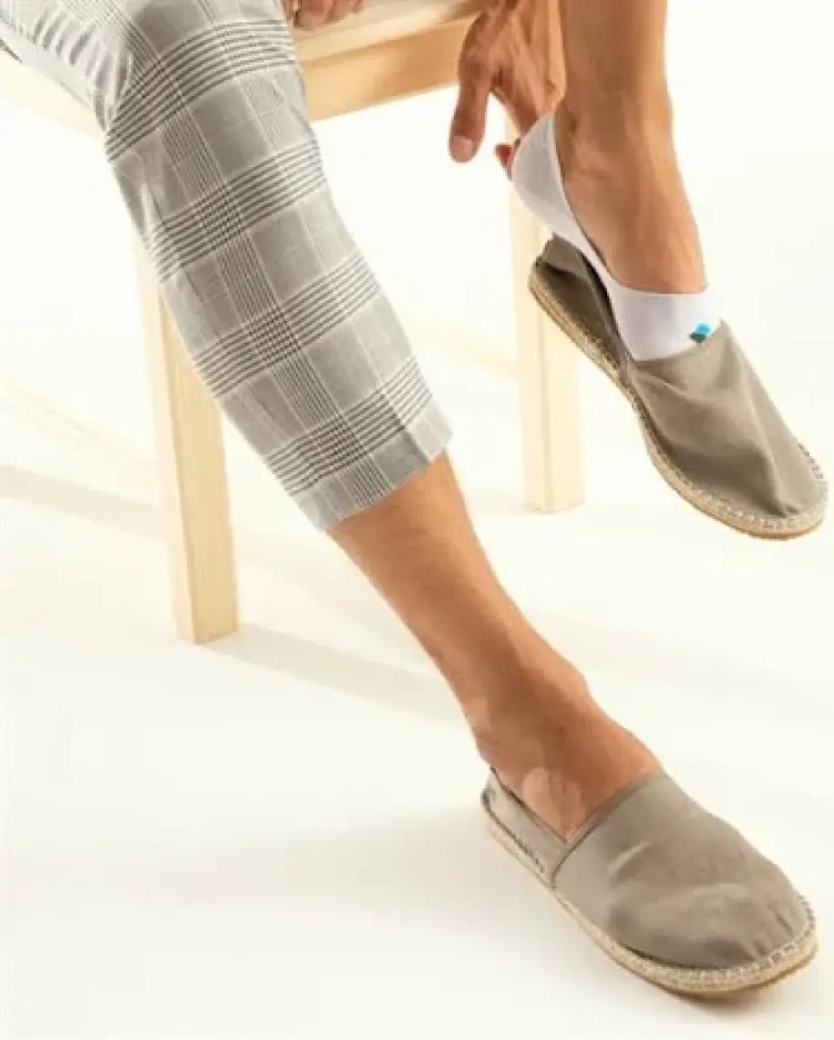 Bonny Silver Koku Yapmayan Babet Erkek Beyaz Gümüş Çorap