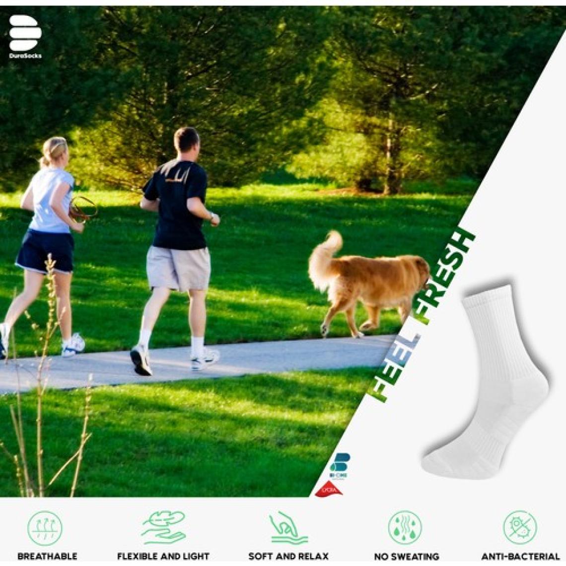 Durasocks Erkek-Kadın Spor Çorabı, Antibacterial, Dikişsiz Premiumçorap (4çift)