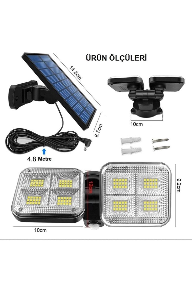 Güneş Enerjili Aydınlatma Solar Lamba 20w 120 Led