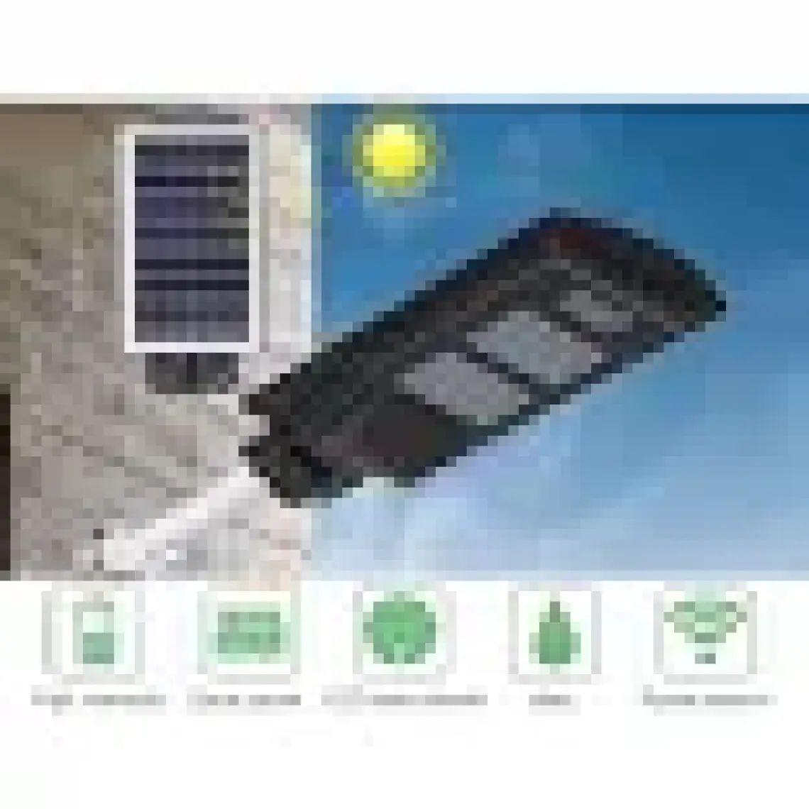 Cata Güneş Enerjili 40W Bahçe Sokak Aydınlatma Solar Lamba