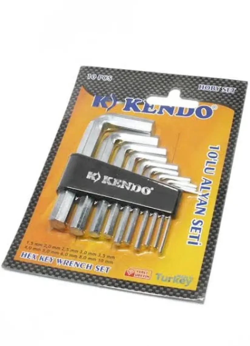 Kendo 10 Lu Kısa Düz Alyan Takımı Hobby Set