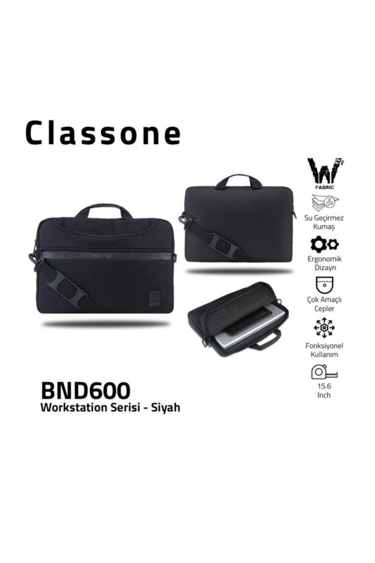 Workstation Bnd600 15.6 " Su Geçirmez Kumaş, Notebook ,laptop Çantası-siyah