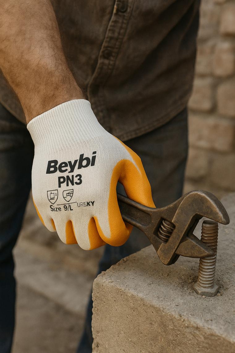 Çok Kolay Aldım Beybi Pn3 Nitril Sarı Iş Eldiveni No:9