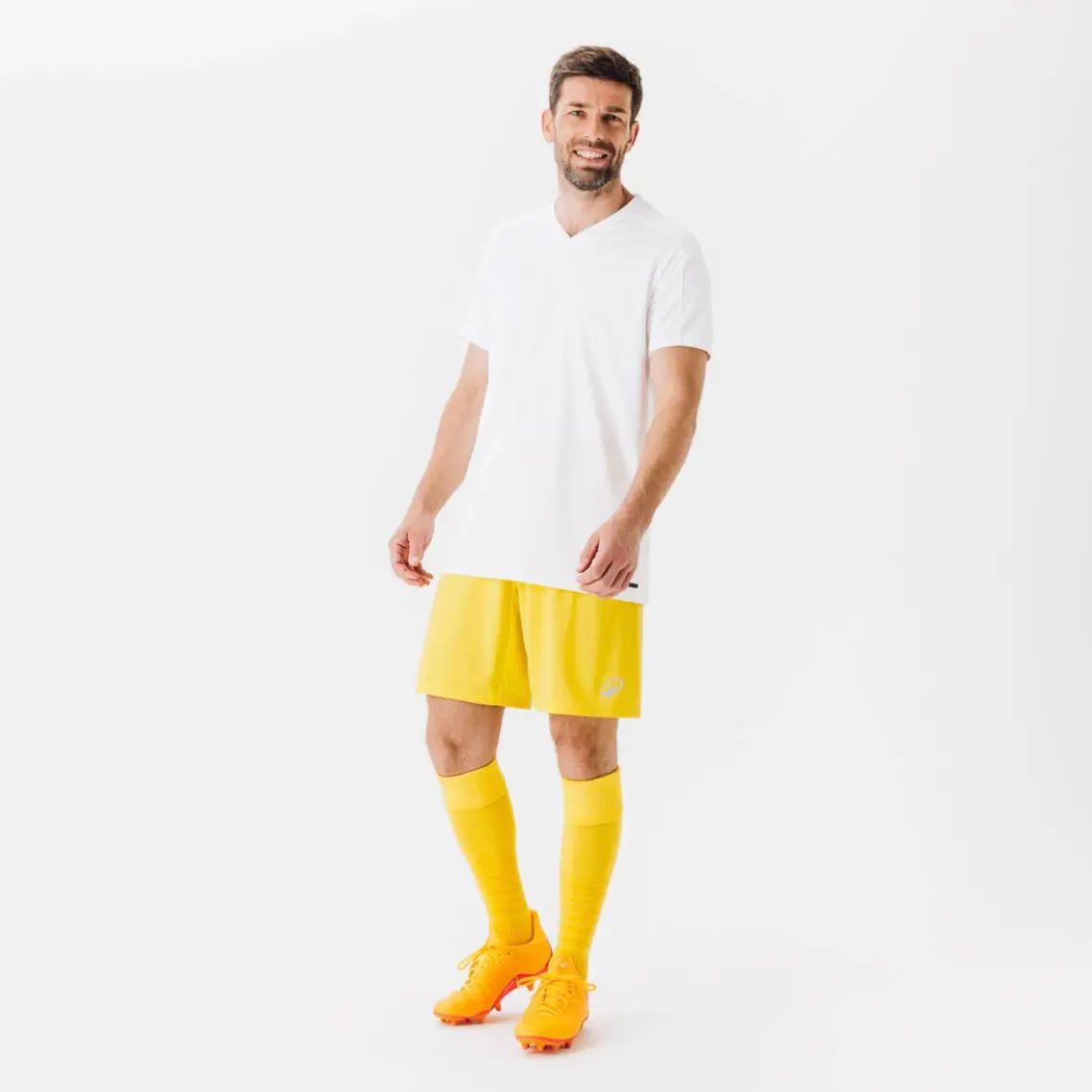 Kipsta Yetişkin Futbol Şortu - Beyaz - Essentiel