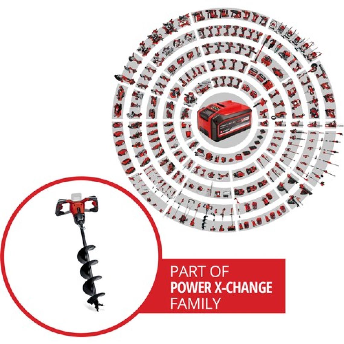 Einhell Professional Akülü Toprak Burgu Makinesi GP-EA 18/150 Li BL-Solo Power X-Change (18 V, Kömürsüz, Ø 150 mm Toprak Burgu, 80 cm Delme Derinliği) - 3437000