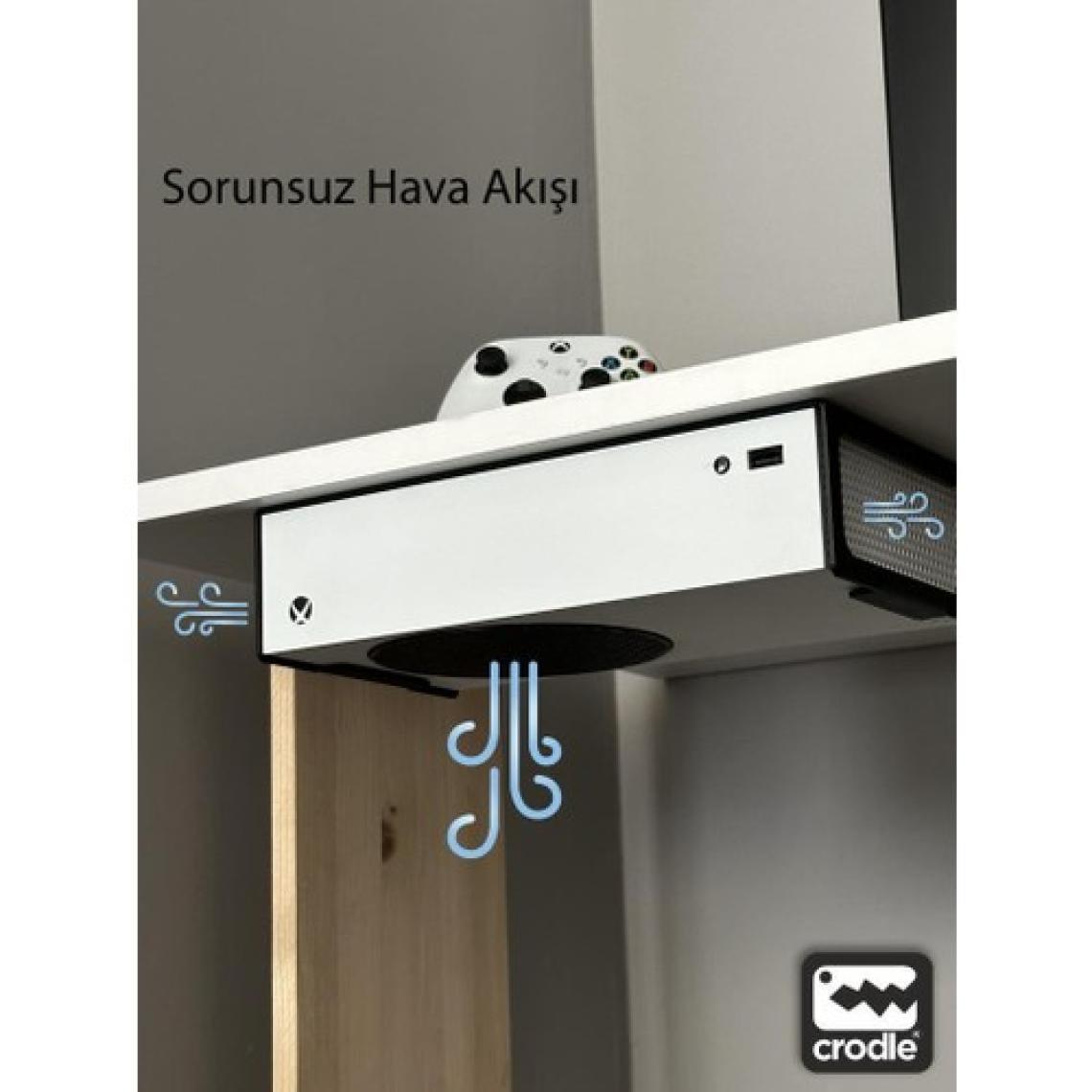 Xbox Series S Için Duvar ve Masa Altı Montaj Standı Yerden Tasarruf Rahat Hava Akışı