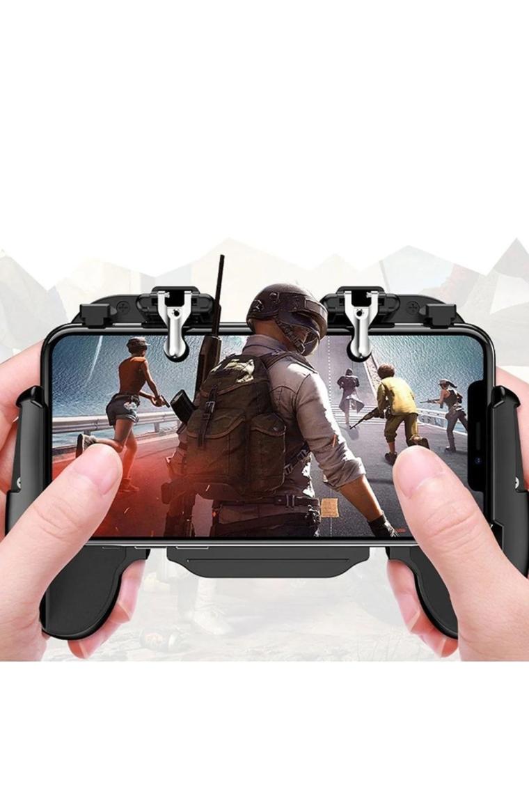 Cep Telefonu Oyun Konsolu Soğutma Fanlı Standlı Pubg Ateş Tetik Gamepad Joystick