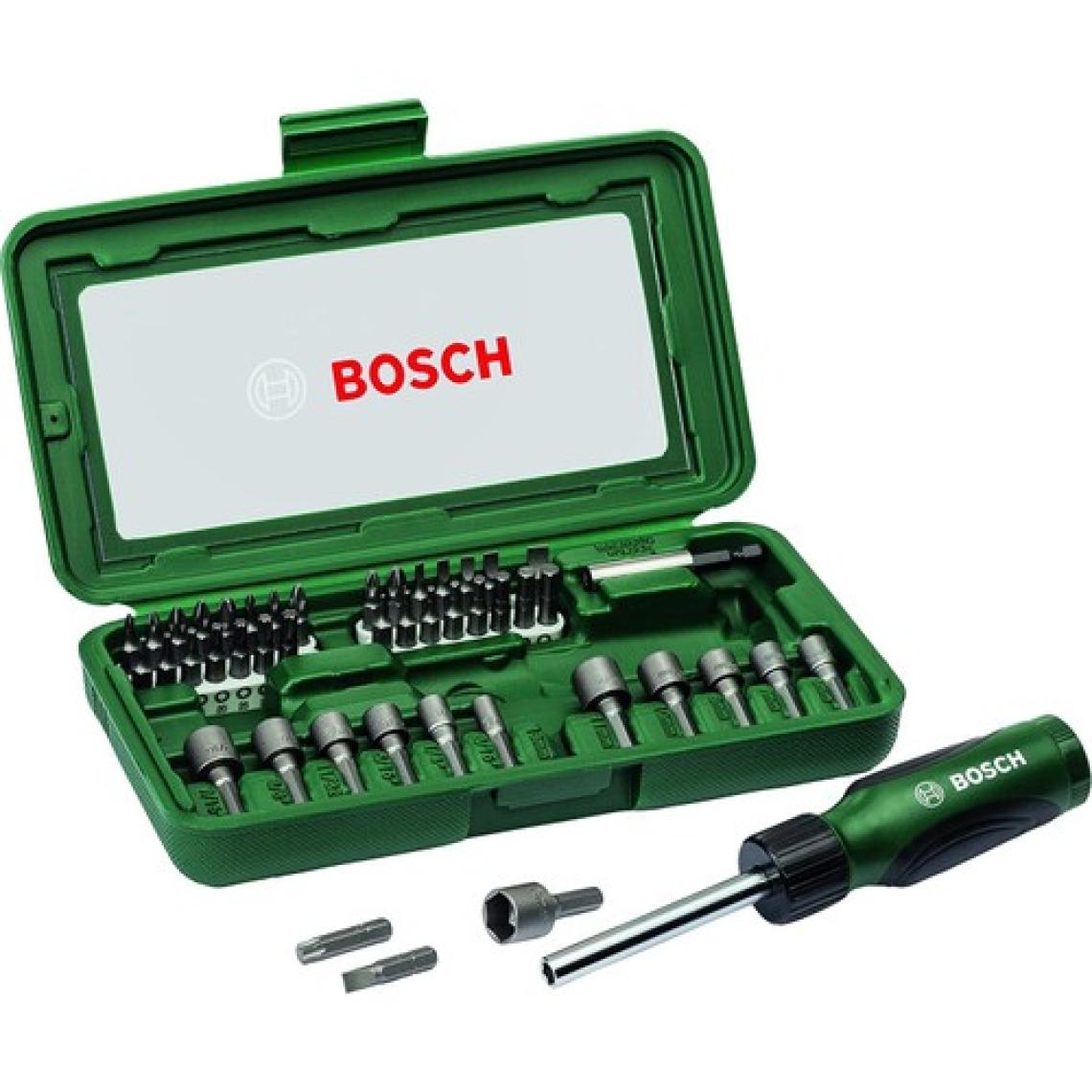 BOSCH 46 PARÇA CIRCIRLI TORNAVİDA BITS UÇ LOKMA VİDALAMA  SETİ.