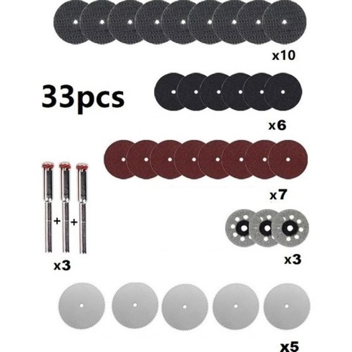 Depolife Gravür Kalıpçı Makinaları Için Taşlama Kesme Zımparalama Disk Seti Elmas Metal Plastik Ahşap 33 Pcs