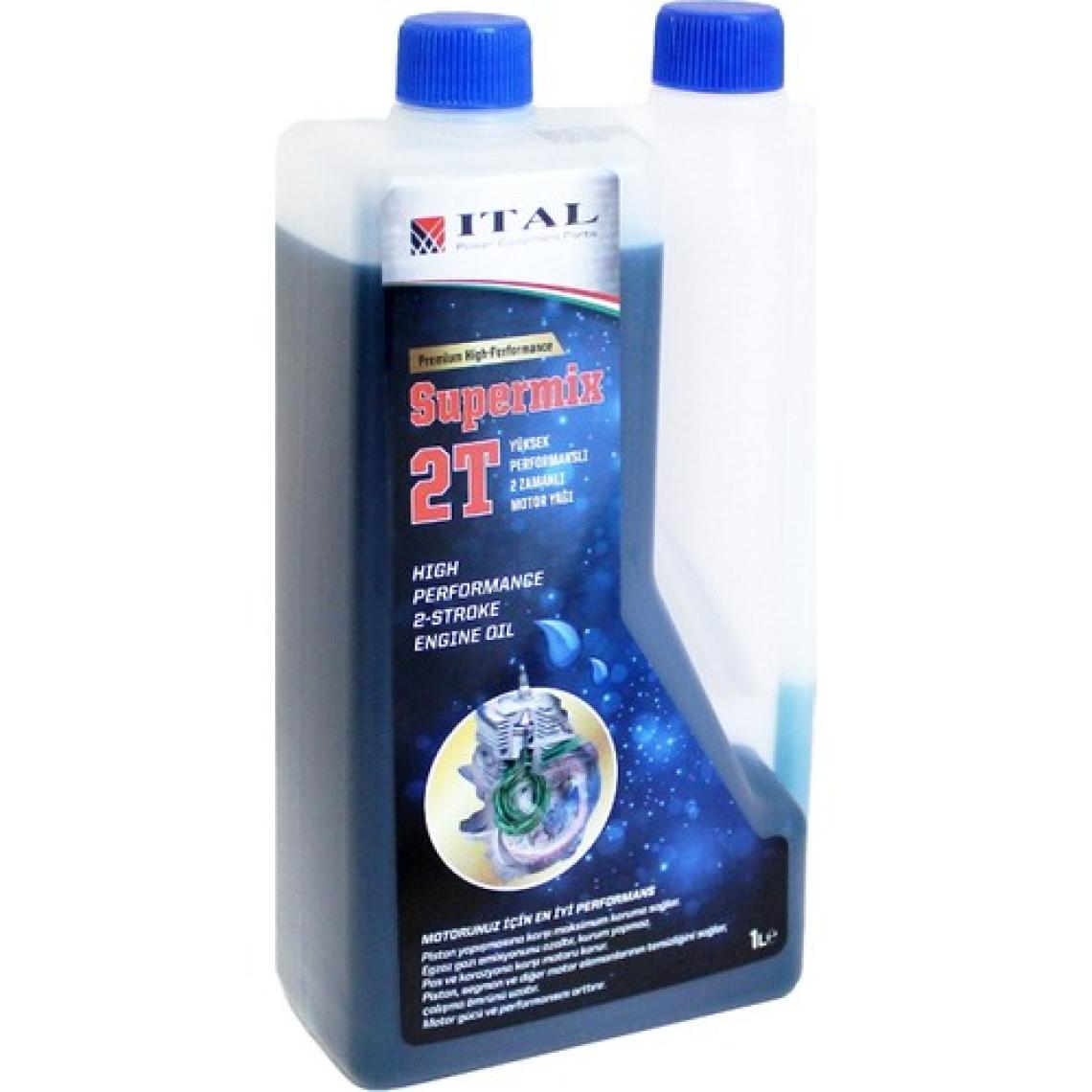 İtal Motor Yağı Supermix 2 Zamanlı 1lt. Ölçekli Premium