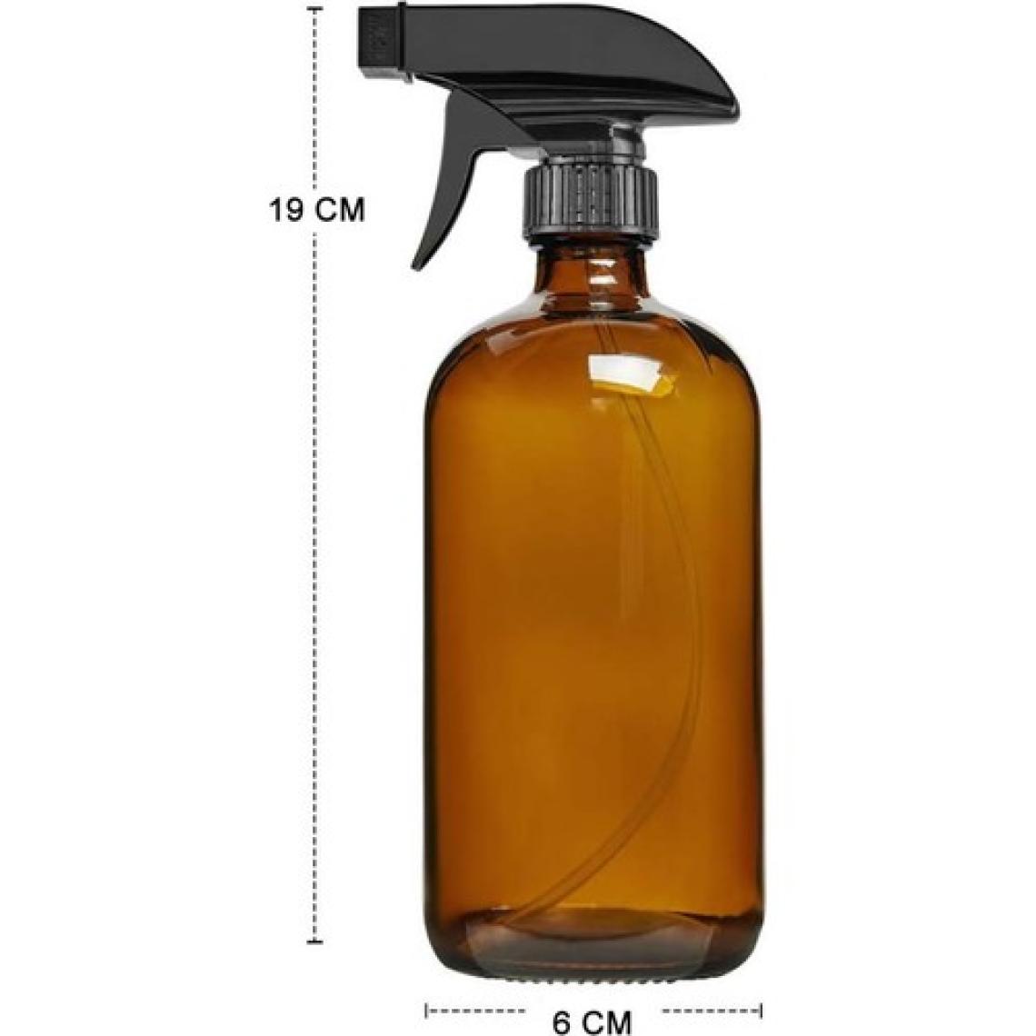 MiniMinti Amber Cam Su Püskürtme Şişesi - 500 ml