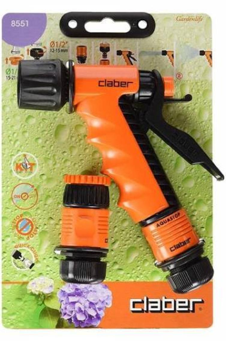 Claber 8551 Sulama Tabancası Ergo Setli