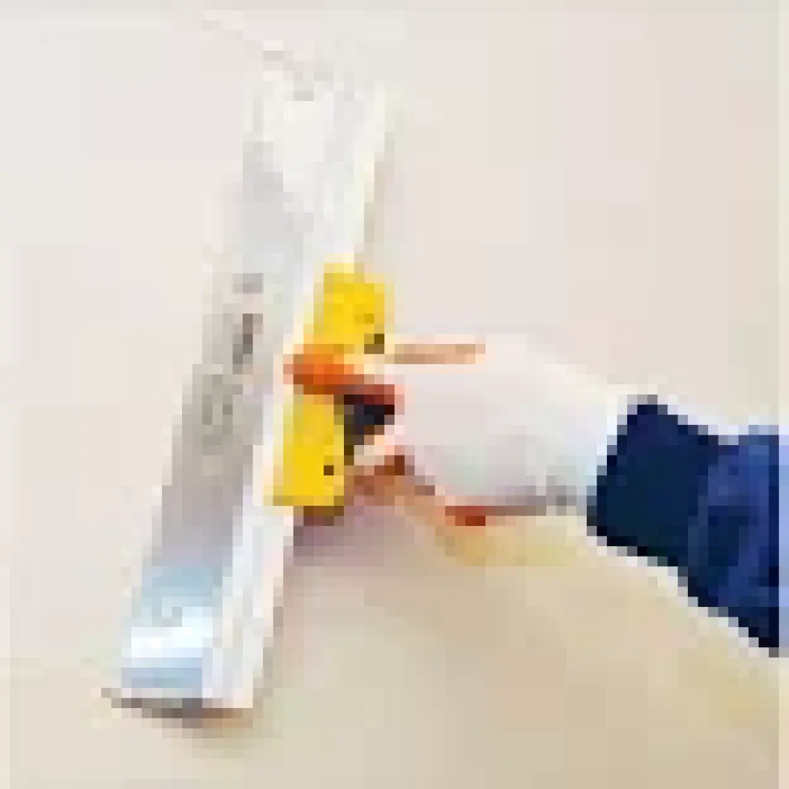Dekor Plastık Egrı Saplı Ispatula Paslanmaz Çelık 40 Cm  348