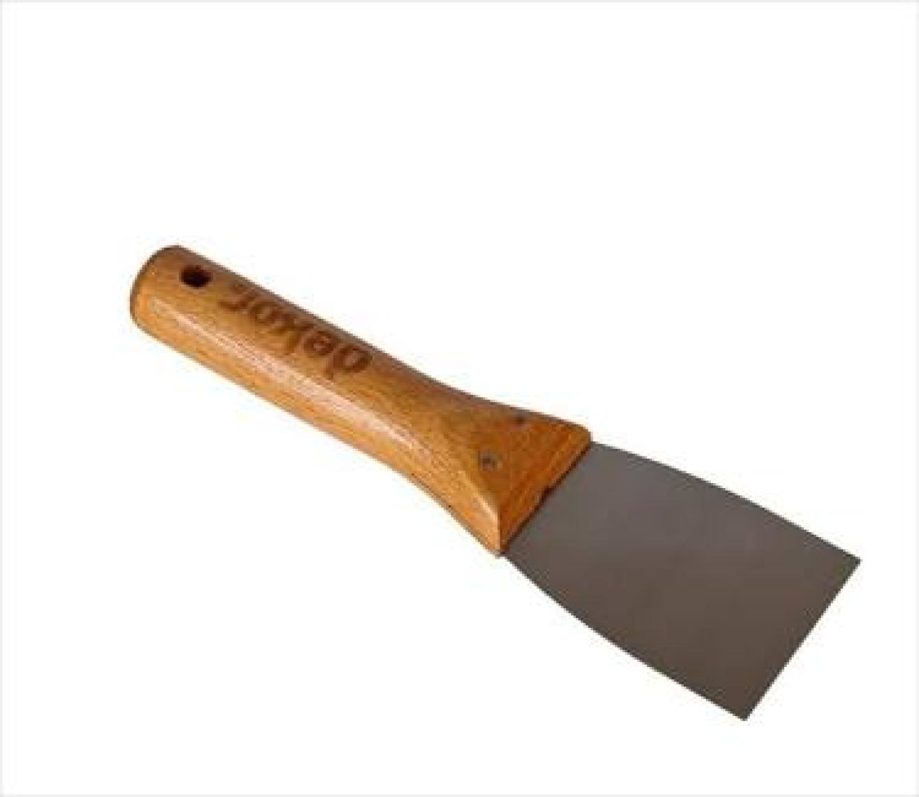 Dekor Macun Ispatulası Ahsap Saplı  Paslanmaz Çelık 6 Cm  012