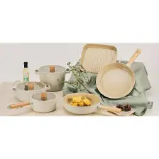 Neoflam Fika Alüminyum Döküm Dikdörtgen Izgara Tava 28 cm. Metal Kulplu