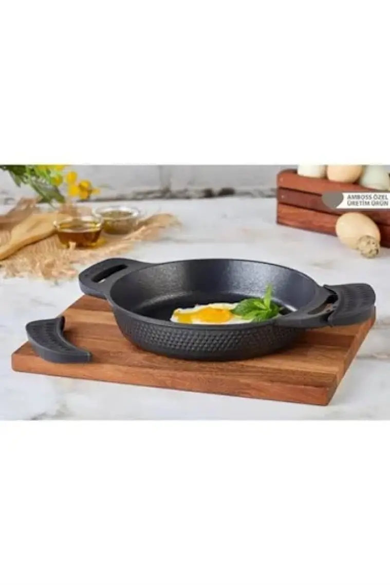 Amboss Kuvars 20 cm Döküm Sahan Siyah - KUV 7746