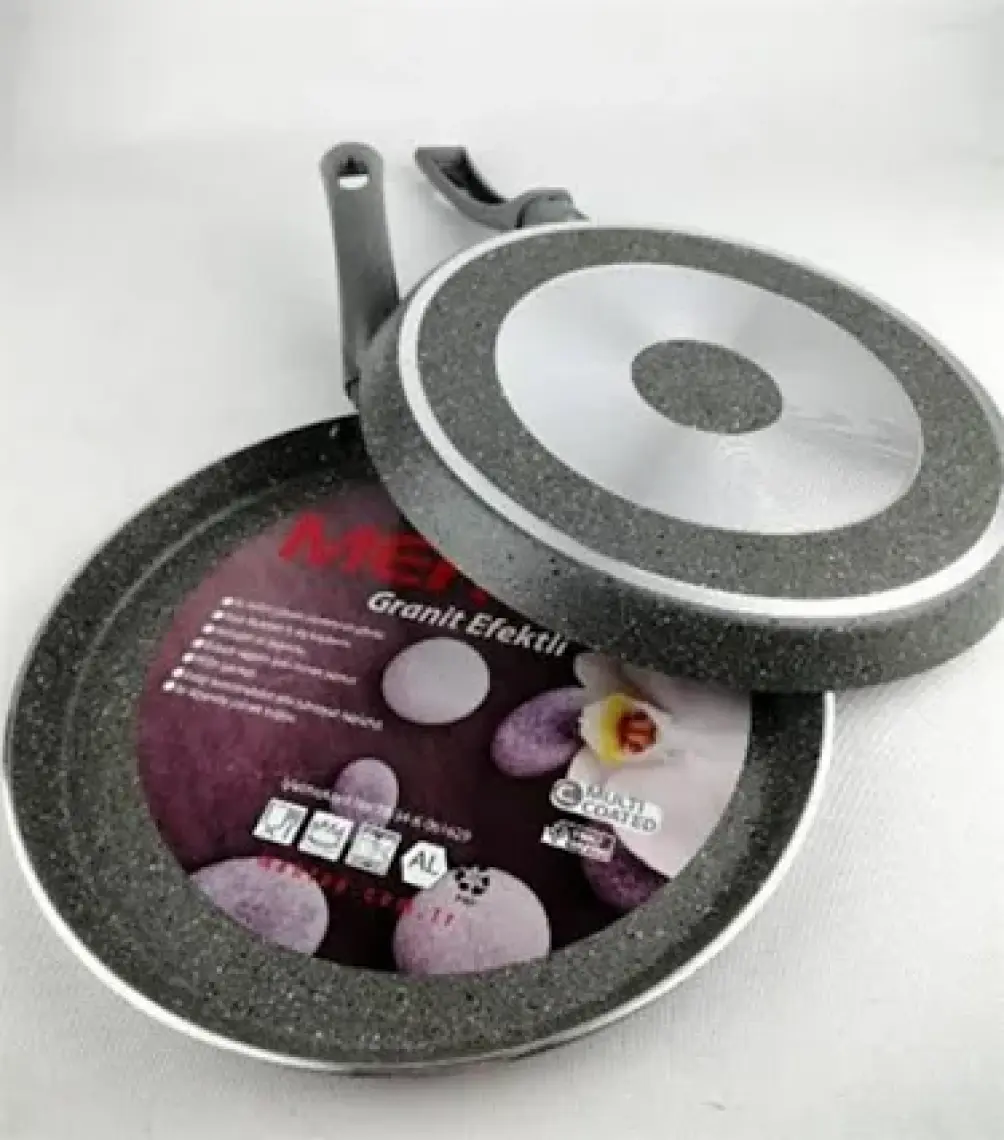 Mehtap 26 Cm Gri Granit Krep Tava