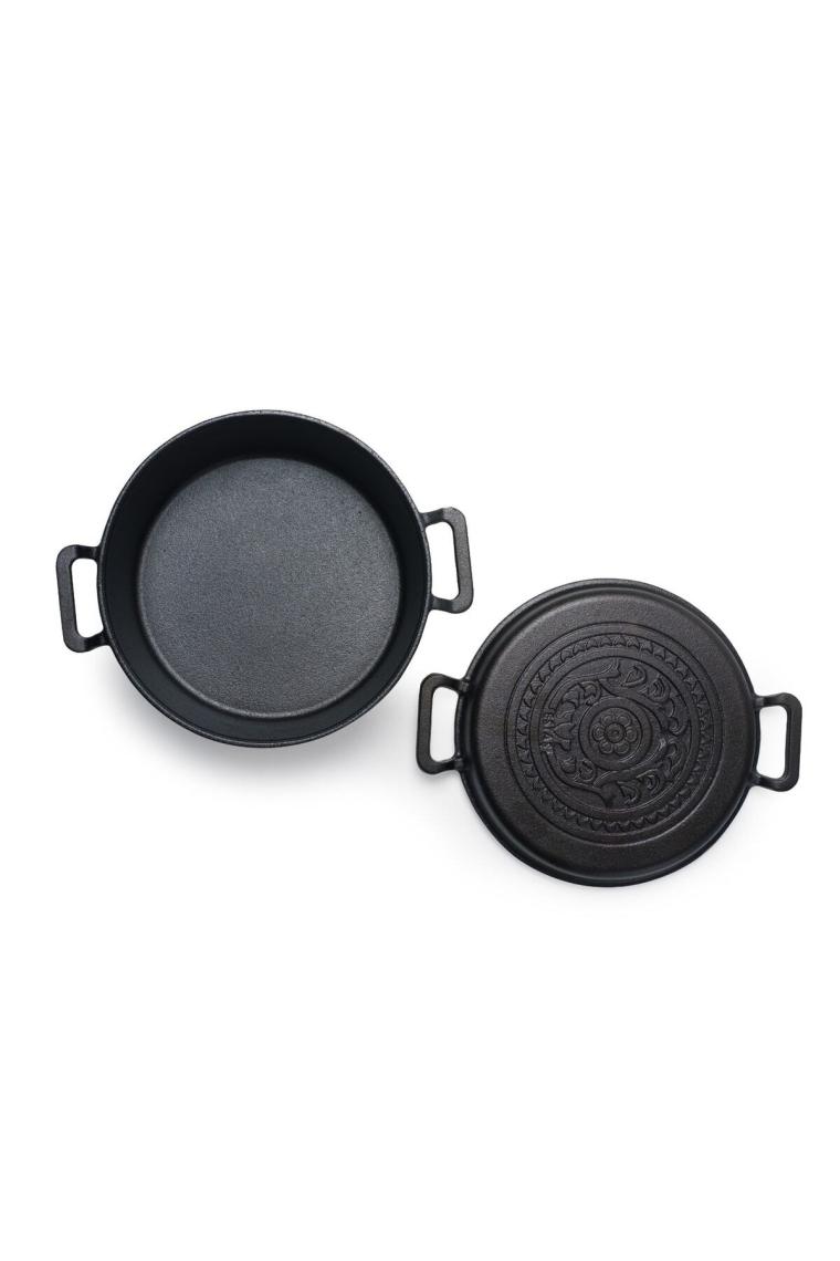 ESTAS Demir Döküm Kaplamasız Güveç Tencere Çap 24 Derinlik 10 cm