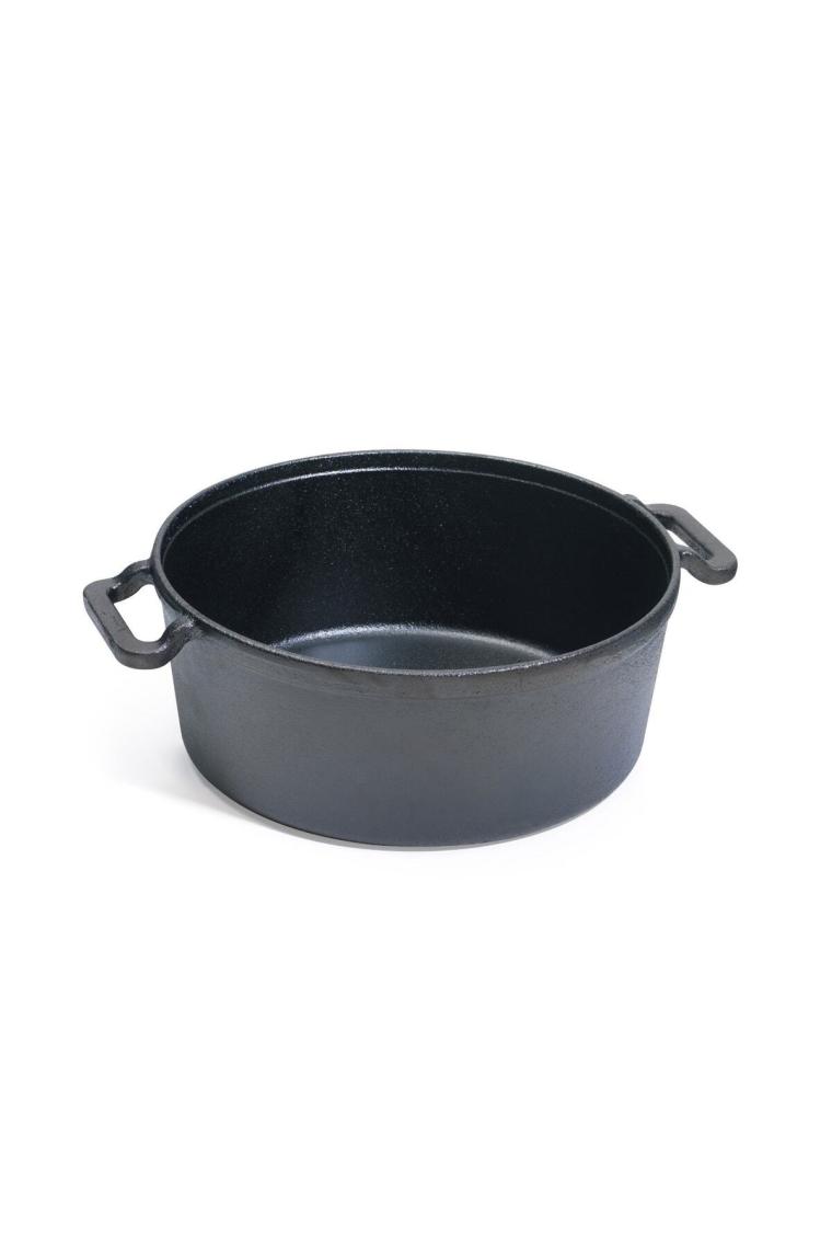 ESTAS Demir Döküm Kaplamasız Güveç Tencere Çap 24 Derinlik 10 cm