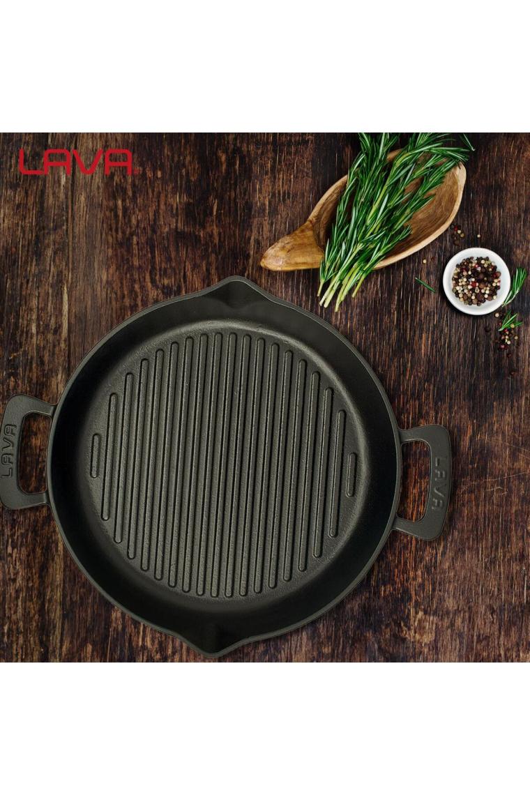 Lava Yuvarlak Izgara Tava Çap 32 cm