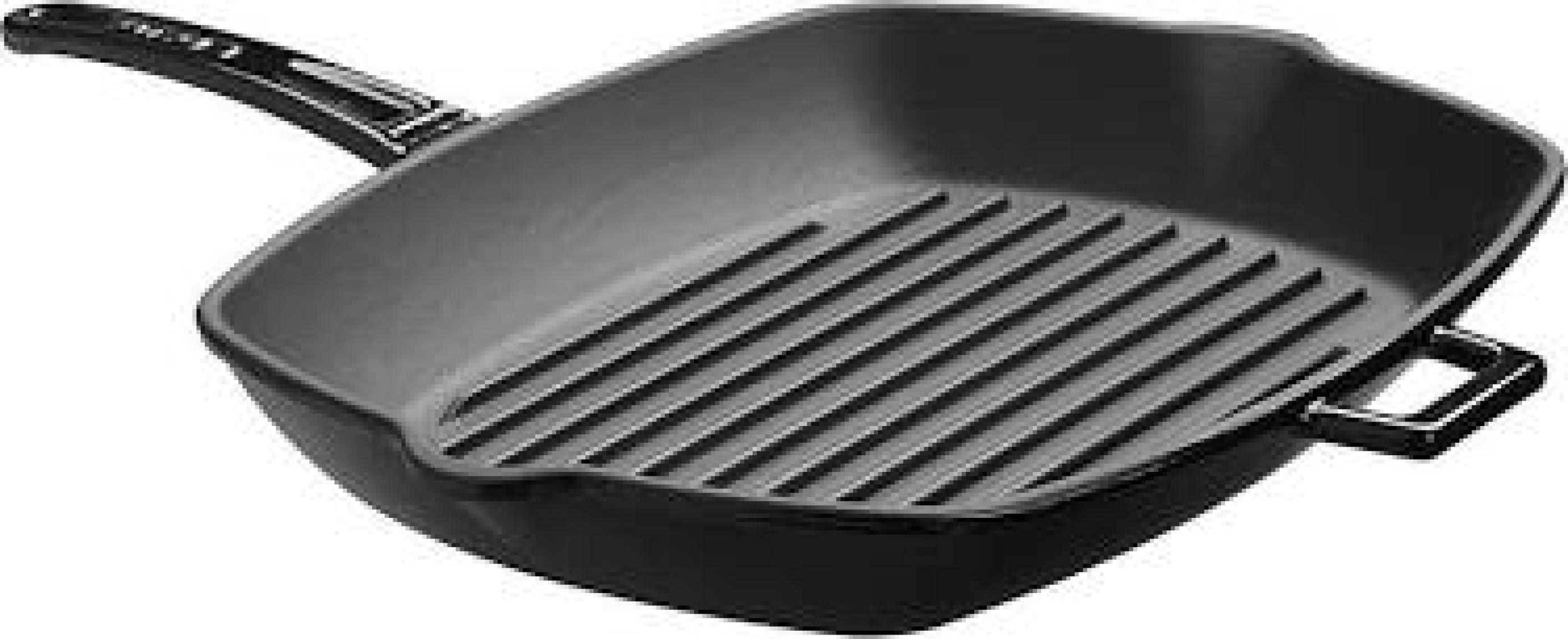Lava Döküm Izgara Tava 26X32 Cm. Metal Saplı