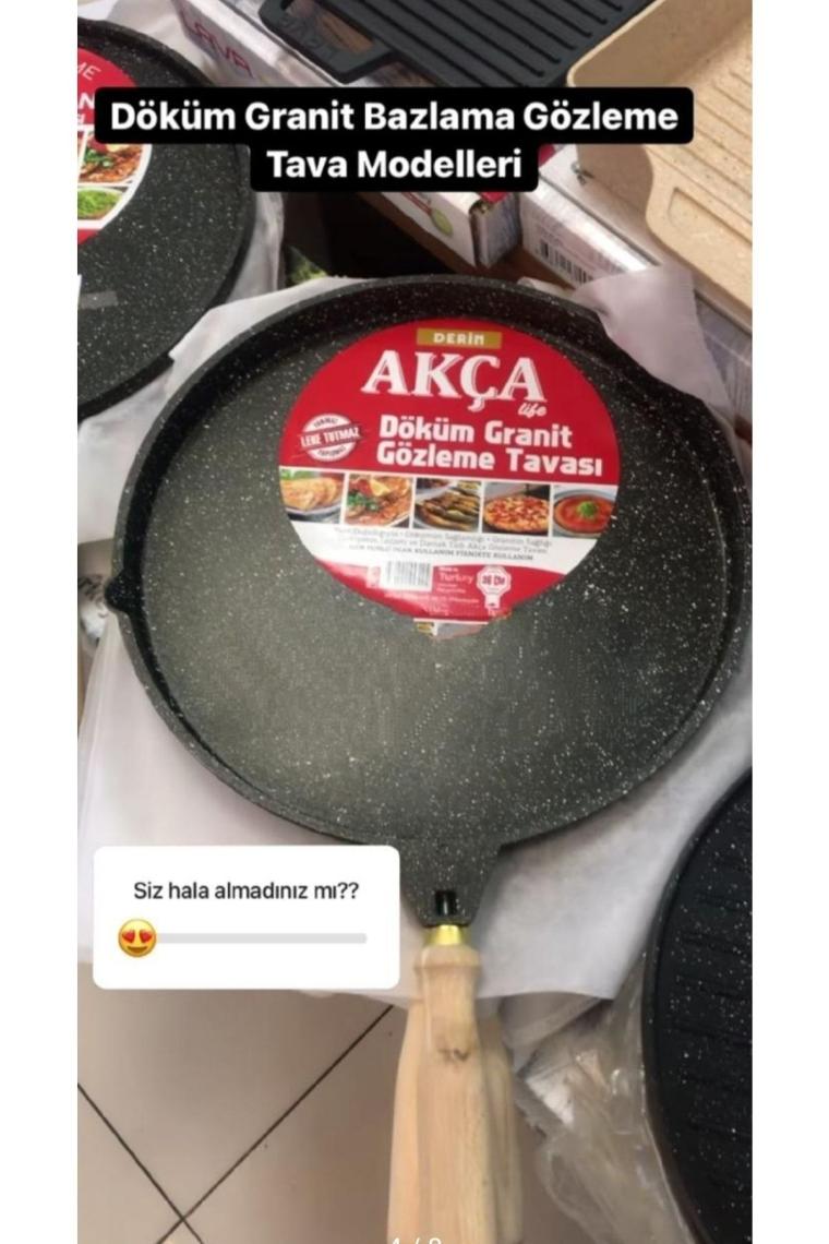 Akça Döküm Granit Gözleme Tavası