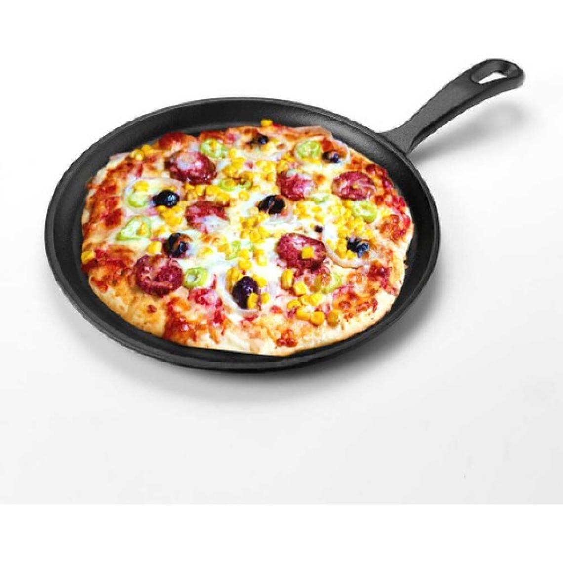 Lava Döküm Krep  Pızza  Pancake Tavası Yuvarlak Metal Saplı Çap26 cm