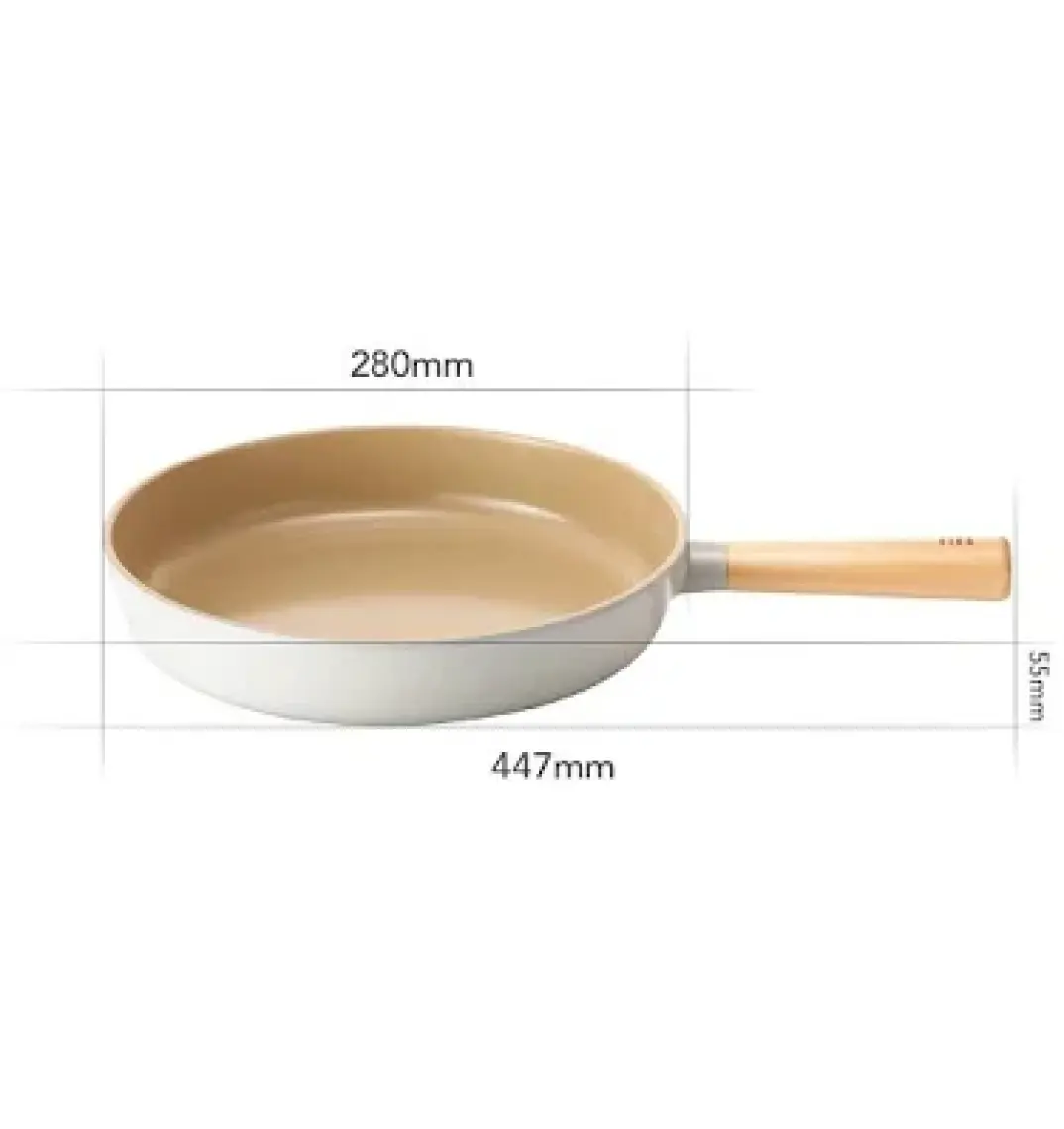 Neoflam Fika Alüminyum Döküm Tava 28 cm Krem