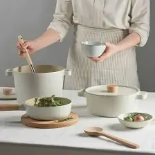 Neoflam Fika Alüminyum Döküm Tava 28 cm Krem