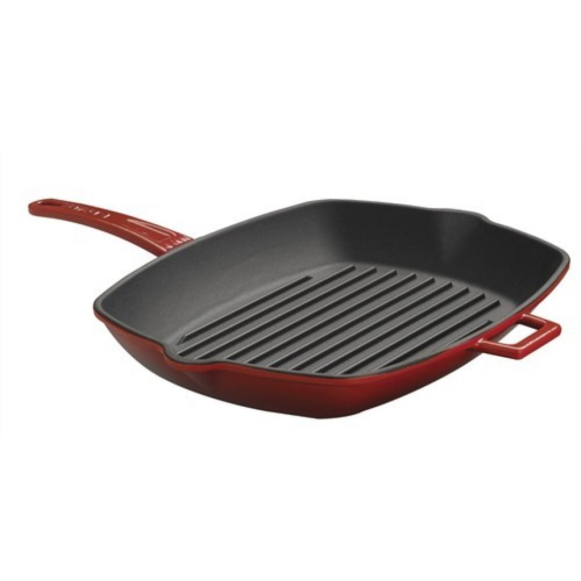 Lava Metal Saplı 26x32 cm Kırmızı Izgara Tava