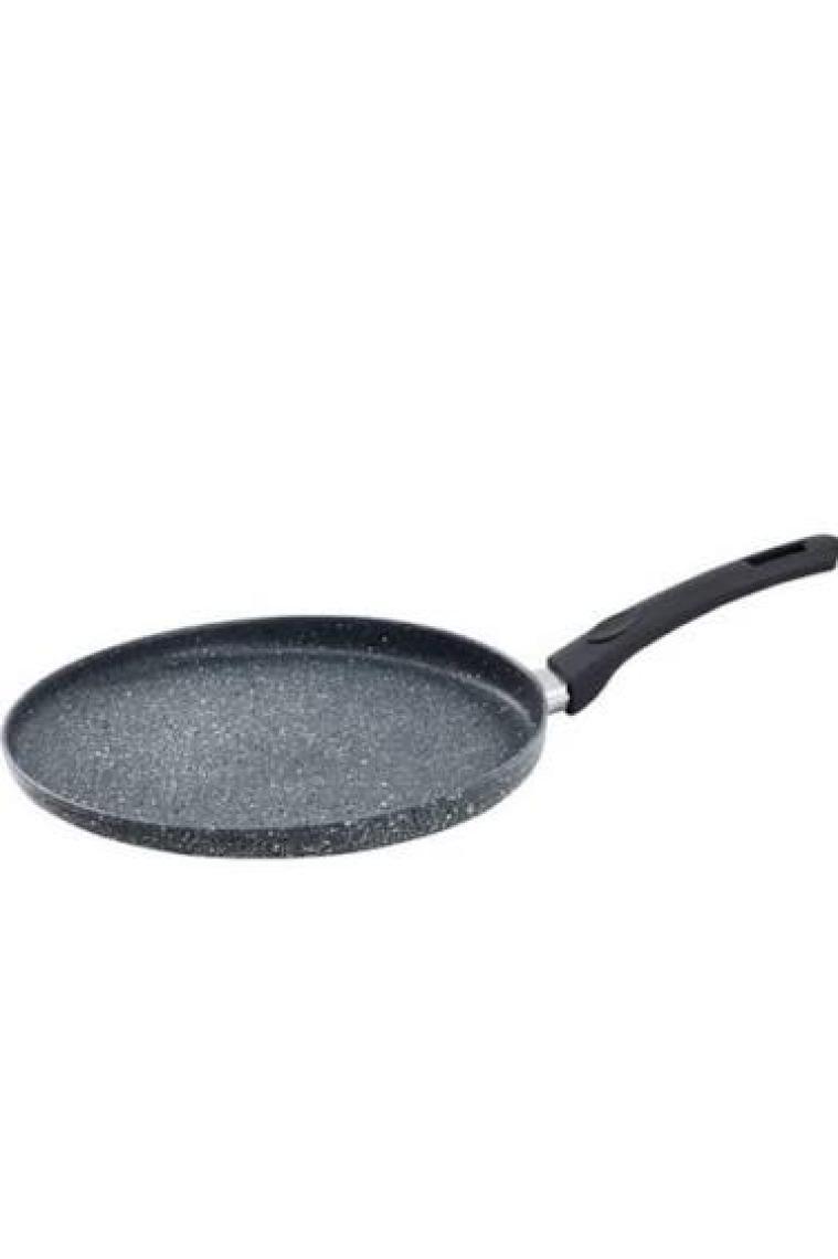 Eda Zetra 28 cm Döküm Gözleme Krep Tavası Gri