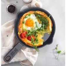 ESTAŞ 14 cm Kaplamasız Demir Döküm Kulplu Tava – %100 Yerli Üretim, Dayanıklı ve Sağlıklı Pişirme Deneyimi