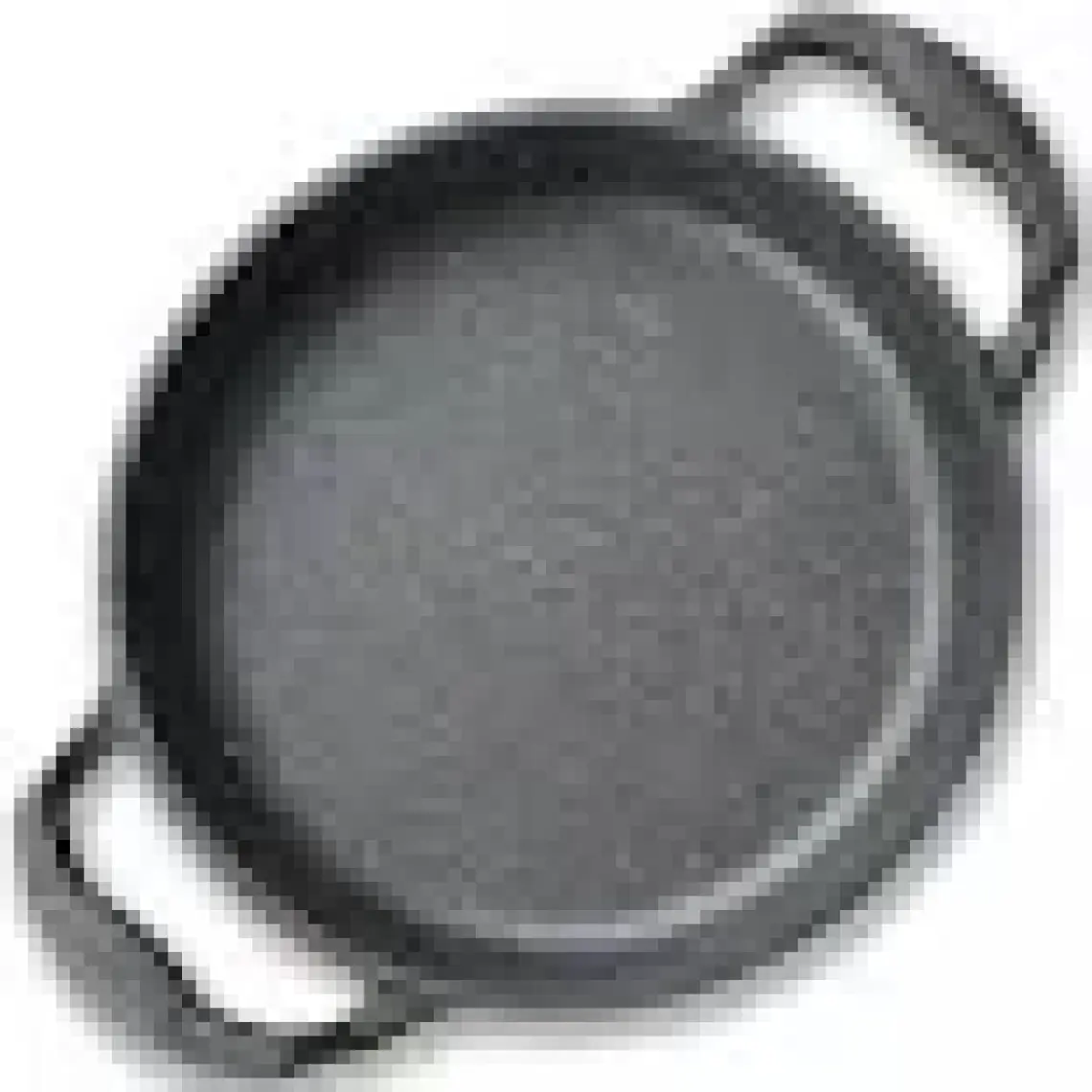 Eda 2'li Gri Oval Döküm Sahan Set 16 - 18 cm