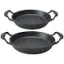 Eda 2'li Gri Oval Döküm Sahan Set 16 - 18 cm