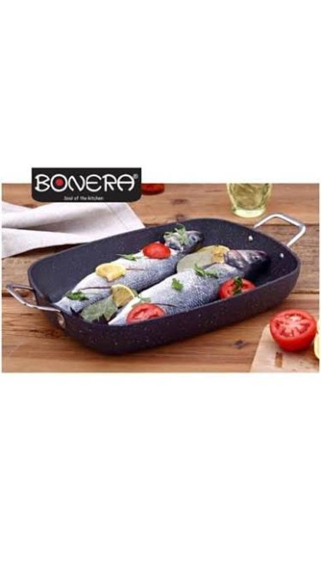 Bonera Kulplu Balık Tepsisi 25 x 35 Balıkçı Tavası