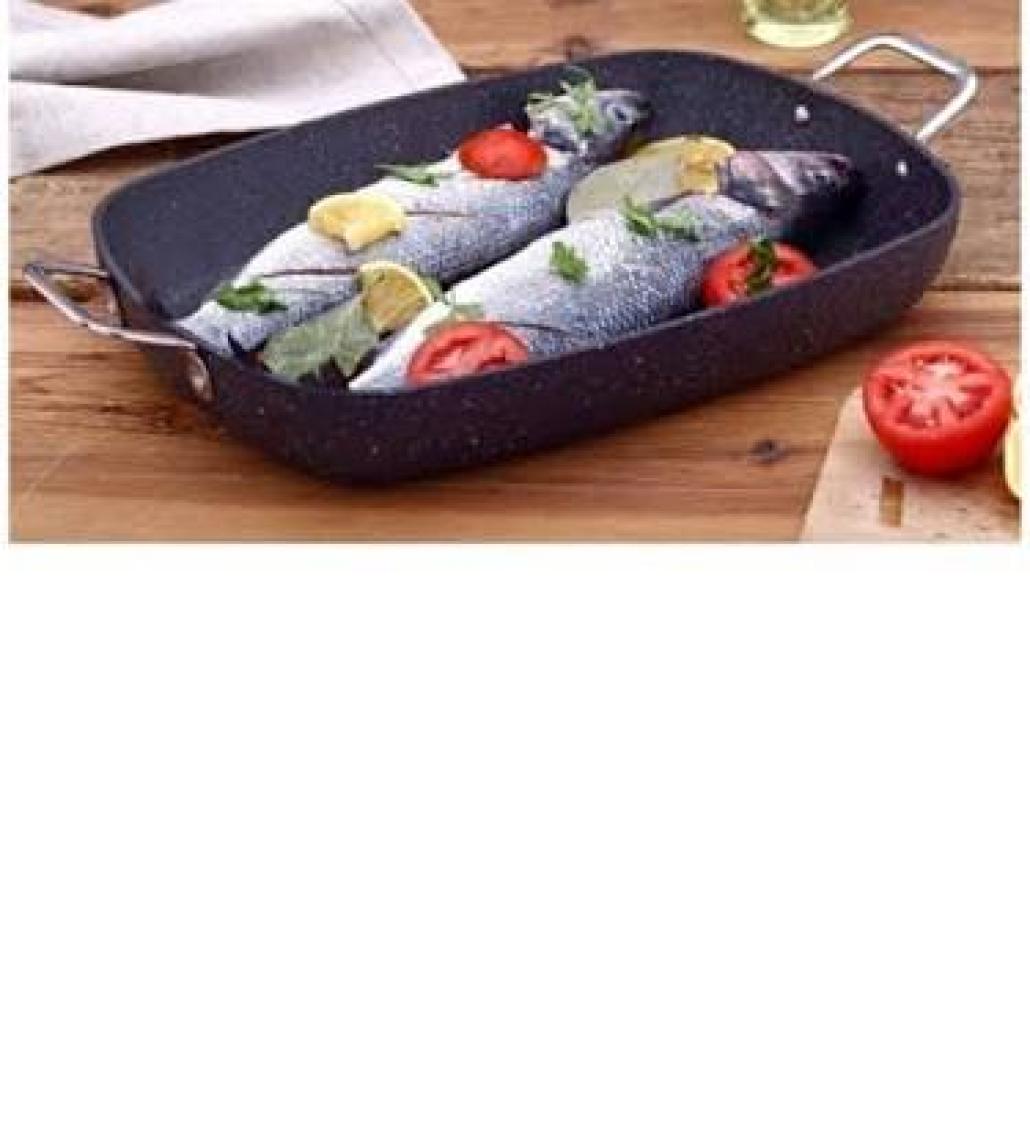 Bonera Kulplu Balık Tepsisi 25 x 35 Balıkçı Tavası