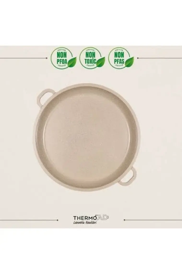 ThermoAD | Gözleme Tavası | Kendinden Saplı | Vizon | 36cm