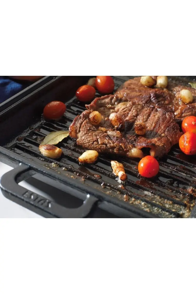 ESTAS  Demir Döküm Kaplamasız Izgara Tava 26X32 Mühürleme Tavası %100 Yerli Üretim