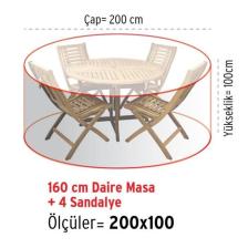 Mobilya koruma örtüsü Çap:200  H:100