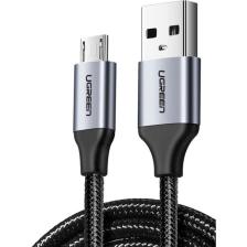 Ugreen Örgülü Micro USB Data ve Şarj Kablosu Siyah 1.5 Metre