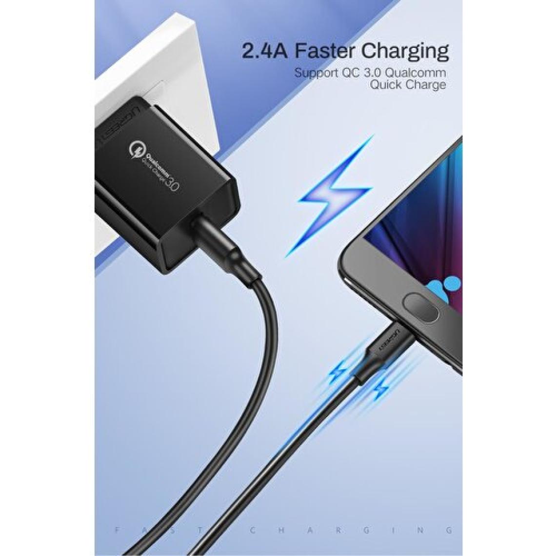 Ugreen Micro USB Data ve Şarj Kablosu Beyaz 1.5 Metre