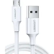 Ugreen Micro USB Data ve Şarj Kablosu Beyaz 50 cm
