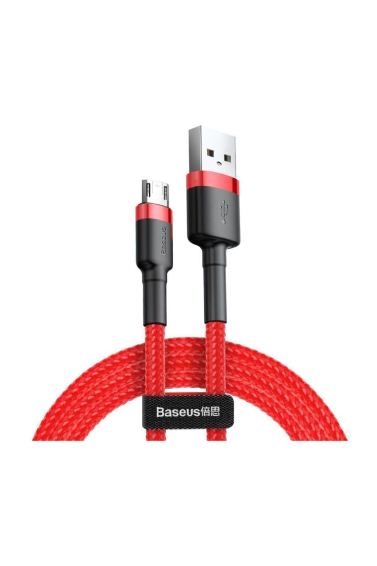 Baseus Cafule 2.4A Micro USB 1 m Hızlı Şarj Kablosu Kırmızı