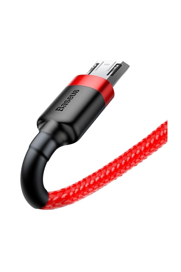 Baseus Cafule 2.4A Micro USB 1 m Hızlı Şarj Kablosu Kırmızı