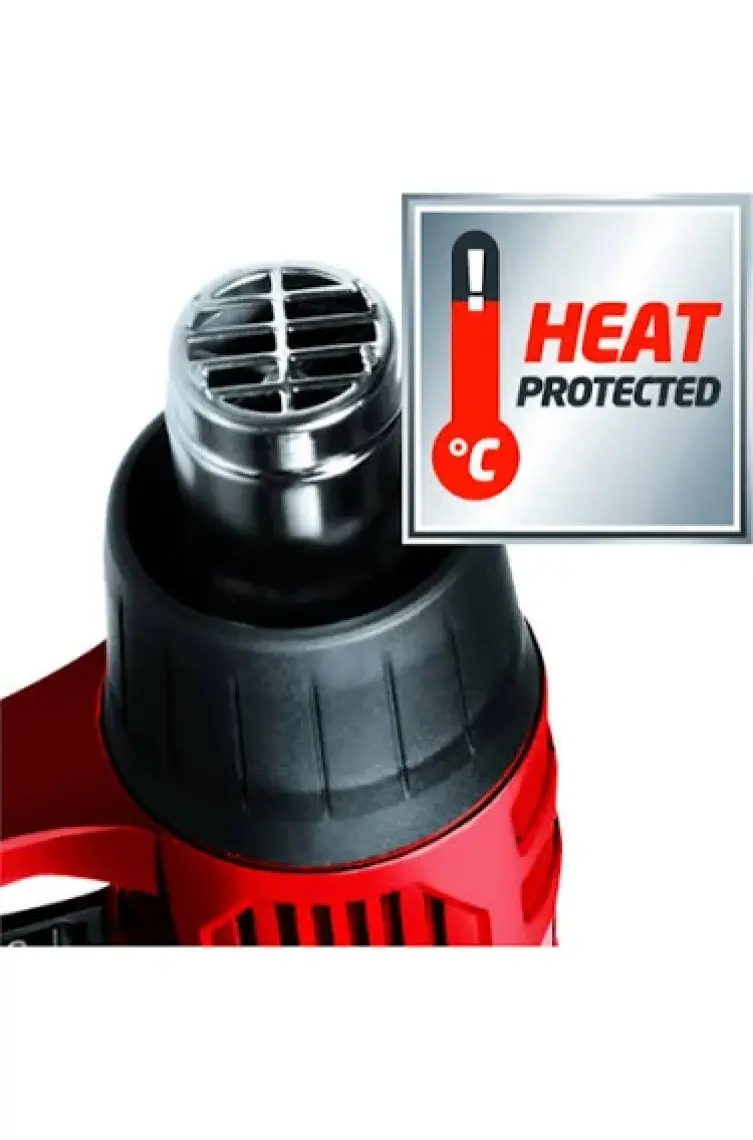 Einhell Sıcak Hava Tabancası TH-HA 2000/1 (2.000 W, 2 sıcaklık kademesi: 350°/550°, aşırı ısınma koruması, 4 başlık ve boya kazıyıcı dahil) - 4520179