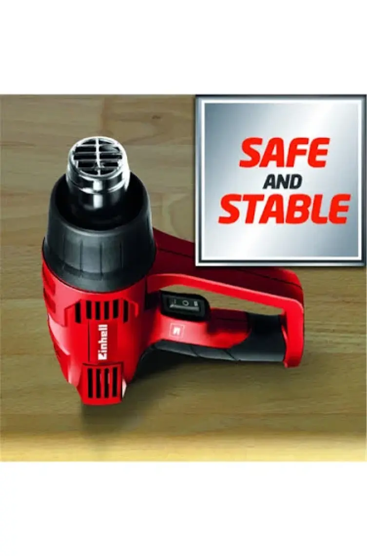 Einhell Sıcak Hava Tabancası TH-HA 2000/1 (2.000 W, 2 sıcaklık kademesi: 350°/550°, aşırı ısınma koruması, 4 başlık ve boya kazıyıcı dahil) - 4520179